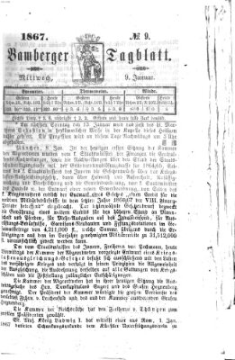 Bamberger Tagblatt Mittwoch 9. Januar 1867