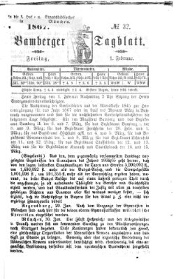 Bamberger Tagblatt Freitag 1. Februar 1867