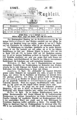 Bamberger Tagblatt Freitag 12. April 1867