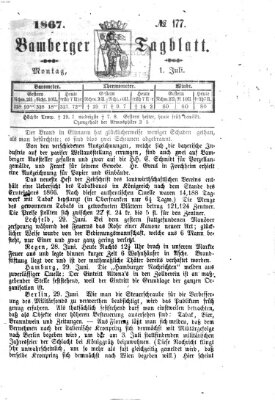 Bamberger Tagblatt Montag 1. Juli 1867