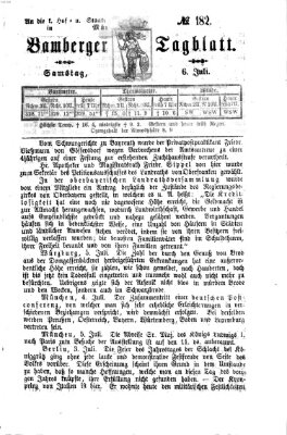 Bamberger Tagblatt Samstag 6. Juli 1867
