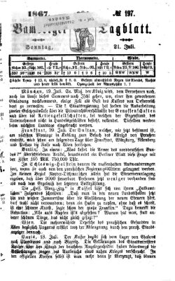 Bamberger Tagblatt Sonntag 21. Juli 1867