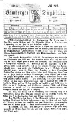 Bamberger Tagblatt Mittwoch 24. Juli 1867