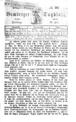 Bamberger Tagblatt Freitag 26. Juli 1867