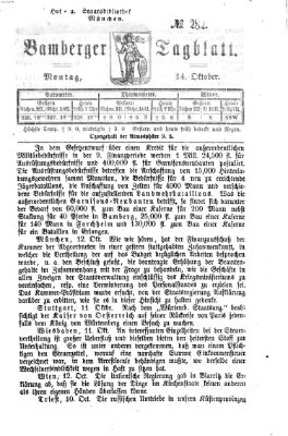Bamberger Tagblatt Montag 14. Oktober 1867