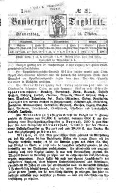 Bamberger Tagblatt Donnerstag 24. Oktober 1867