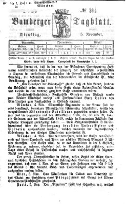 Bamberger Tagblatt Dienstag 5. November 1867