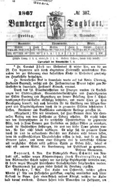 Bamberger Tagblatt Freitag 8. November 1867