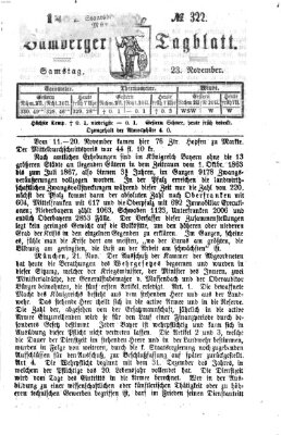 Bamberger Tagblatt Samstag 23. November 1867