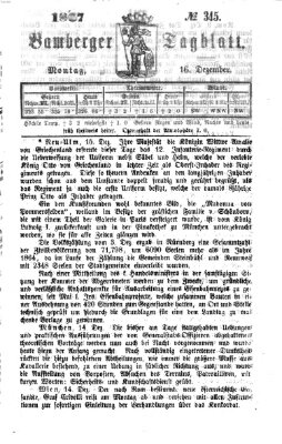 Bamberger Tagblatt Montag 16. Dezember 1867
