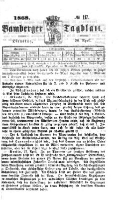 Bamberger Tagblatt Dienstag 28. April 1868