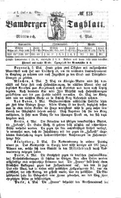 Bamberger Tagblatt Mittwoch 6. Mai 1868