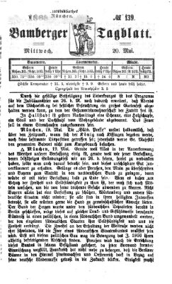 Bamberger Tagblatt Mittwoch 20. Mai 1868