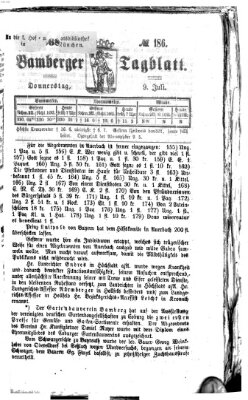 Bamberger Tagblatt Donnerstag 9. Juli 1868