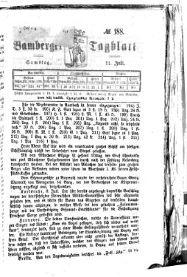 Bamberger Tagblatt Samstag 11. Juli 1868