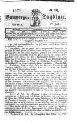 Bamberger Tagblatt Montag 27. Juli 1868
