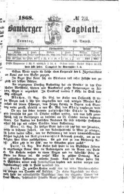 Bamberger Tagblatt Sonntag 16. August 1868