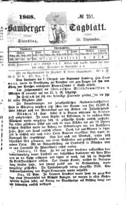 Bamberger Tagblatt Dienstag 15. September 1868