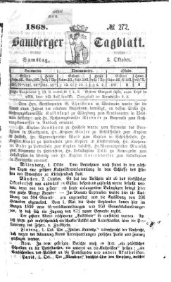 Bamberger Tagblatt Samstag 3. Oktober 1868