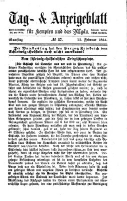 Tag- und Anzeigeblatt für Kempten und das Allgäu Samstag 13. Februar 1864