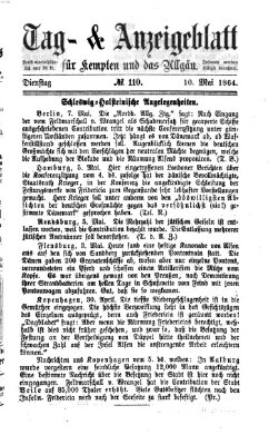 Tag- und Anzeigeblatt für Kempten und das Allgäu Dienstag 10. Mai 1864