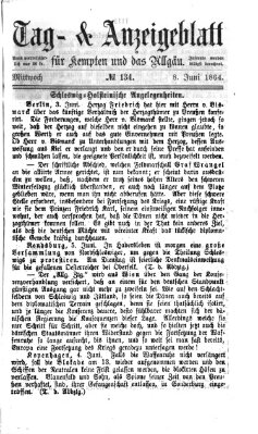 Tag- und Anzeigeblatt für Kempten und das Allgäu Sonntag 8. Mai 1864