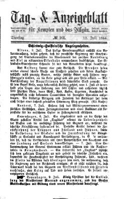Tag- und Anzeigeblatt für Kempten und das Allgäu Dienstag 12. Juli 1864