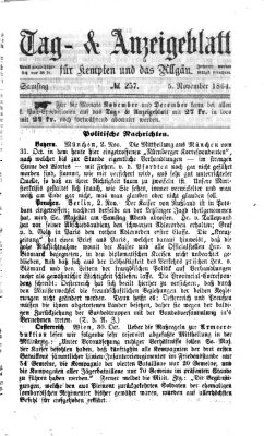 Tag- und Anzeigeblatt für Kempten und das Allgäu Samstag 5. November 1864