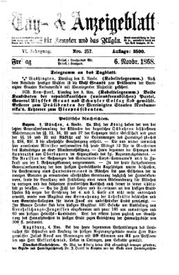 Tag- und Anzeigeblatt für Kempten und das Allgäu Freitag 6. November 1868
