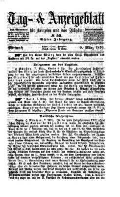 Tag- und Anzeigeblatt für Kempten und das Allgäu Mittwoch 9. März 1870