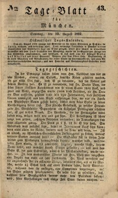 Tags-Blatt für München (Münchener Tagblatt) Sonntag 12. August 1827