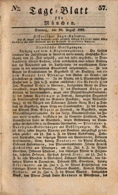 Tags-Blatt für München (Münchener Tagblatt) Sonntag 26. August 1827