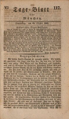 Tags-Blatt für München (Münchener Tagblatt) Donnerstag 25. Oktober 1827