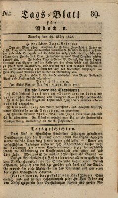 Tags-Blatt für München (Münchener Tagblatt) Samstag 29. März 1828