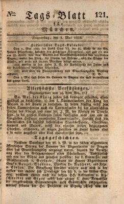 Tags-Blatt für München (Münchener Tagblatt) Donnerstag 1. Mai 1828
