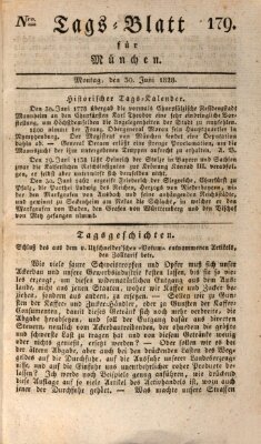 Tags-Blatt für München (Münchener Tagblatt) Montag 30. Juni 1828