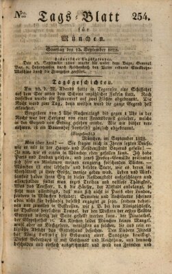 Tags-Blatt für München (Münchener Tagblatt) Samstag 13. September 1828