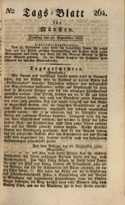 Tags-Blatt für München (Münchener Tagblatt) Dienstag 23. September 1828