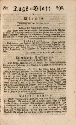 Tags-Blatt für München (Münchener Tagblatt) Sonntag 19. Oktober 1828
