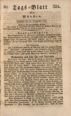 Tags-Blatt für München (Münchener Tagblatt) Samstag 22. November 1828
