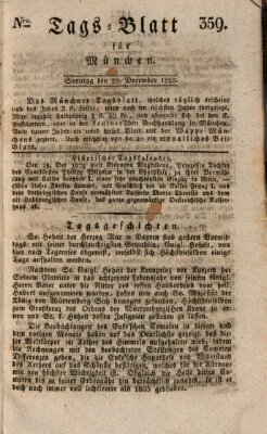 Tags-Blatt für München (Münchener Tagblatt) Sonntag 28. Dezember 1828