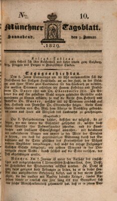 Münchener Tagblatt Samstag 10. Januar 1829