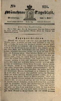 Münchener Tagblatt Dienstag 7. Juli 1829