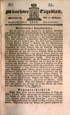 Münchener Tagblatt Mittwoch 24. Februar 1830