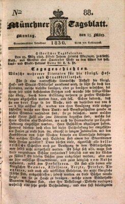 Münchener Tagblatt Montag 29. März 1830