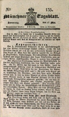 Münchener Tagblatt Sonntag 16. Mai 1830