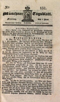 Münchener Tagblatt Freitag 4. Juni 1830