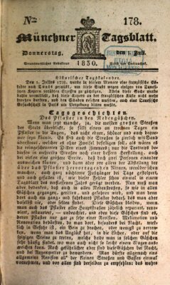 Münchener Tagblatt Donnerstag 1. Juli 1830