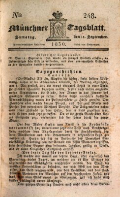 Münchener Tagblatt Samstag 11. September 1830