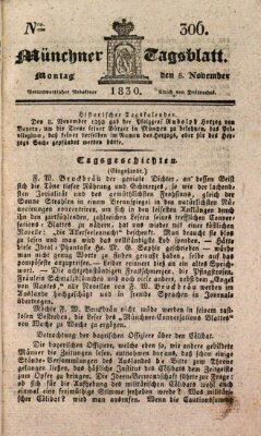 Münchener Tagblatt Montag 8. November 1830